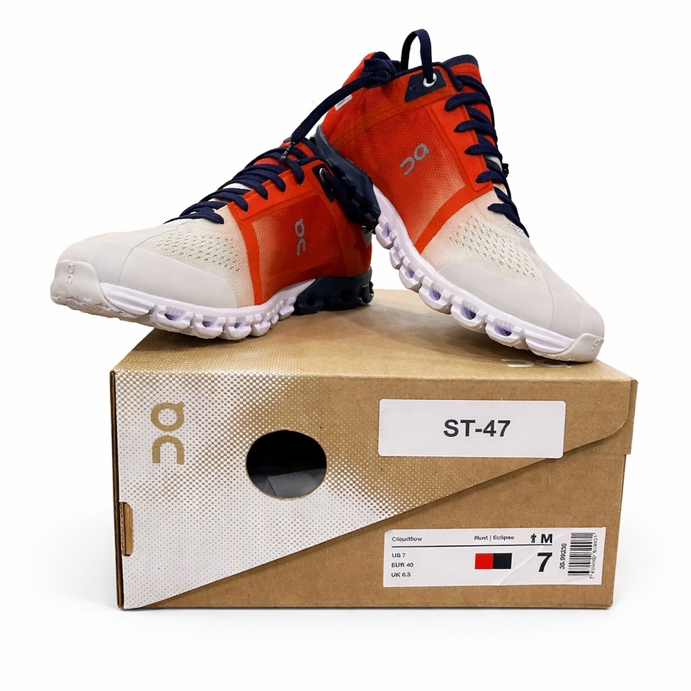On Running Women's Athletic Shoes - Orange and White